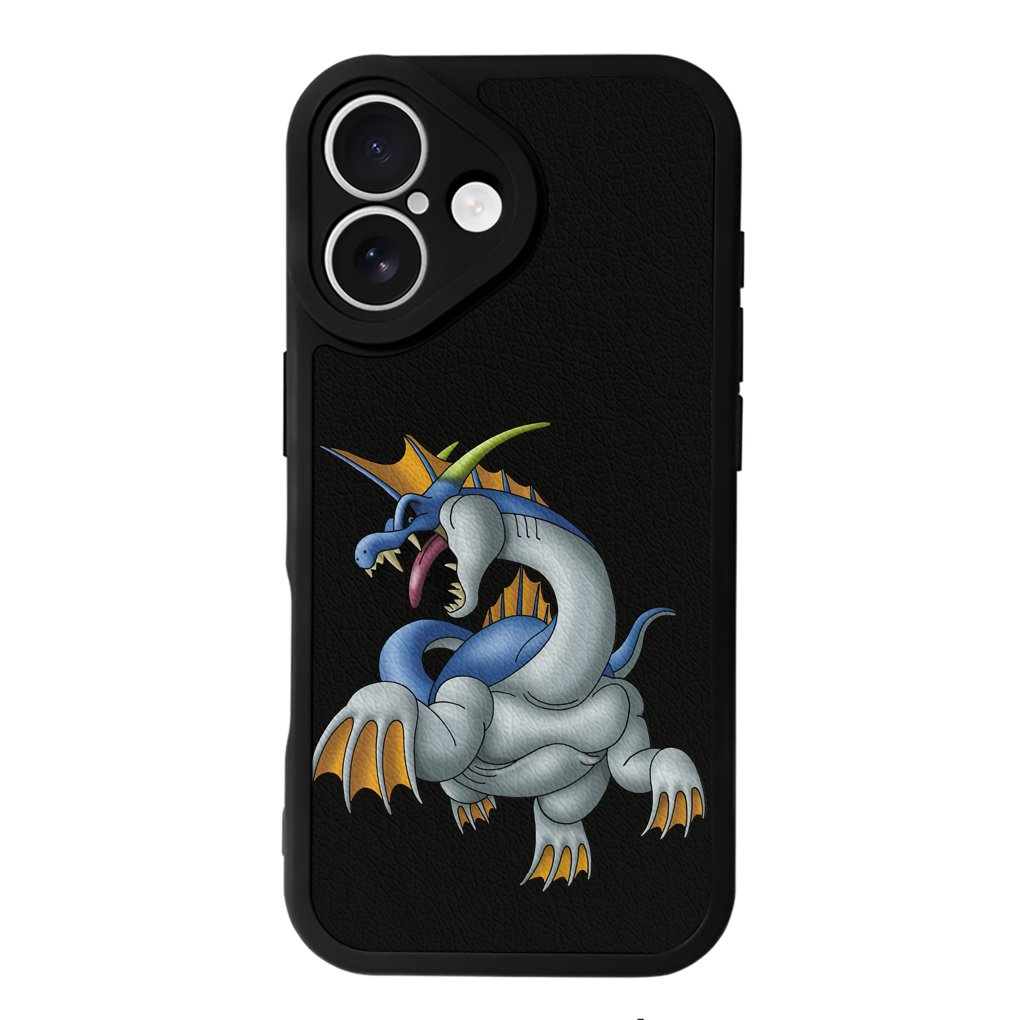 （画像用） ドラゴンクエスト Doragon Kuesuto Dragon Quest 【iPhone 16シリーズ対応】シリコンスマホケース（レザー調） 材質：シリコン